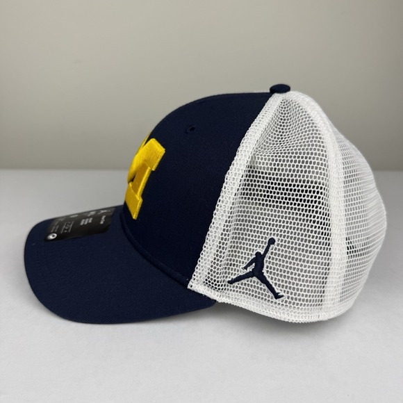 Nike Jordan NWT Michigan Wolverines Rise Hat Cap Adult M/L Mesh Adjustable - Picture 2 of 9